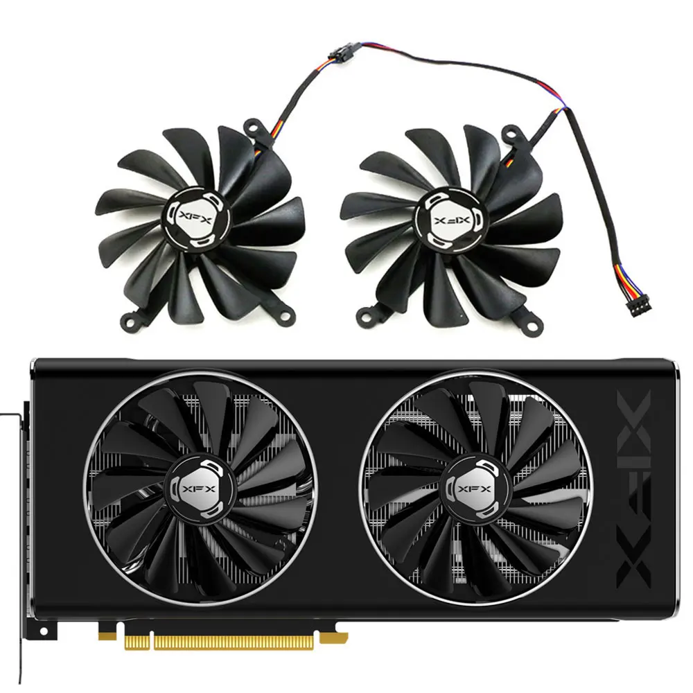 1Set Nuova Ventola Muslimex Rx 5700Xt, Rx-57Xt86Od Gpu, Per Xfx Rx 5700Xt, Rx 5700, Rx 5600Xt, Rx 5500Xt Ventola Di Raffreddamento Della Scheda Video