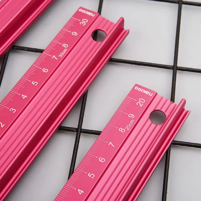 Professional Aluminum Alloy Straight Ruler Protective Scale Measuring Engineers