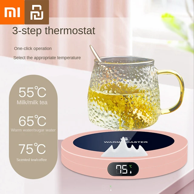 Electric Coffee Cup Warmer Coffee Mug Heating Coaster Cup Heating Pad  Thermostatic Adjustment Timing Heater for Milk Tea - AliExpress