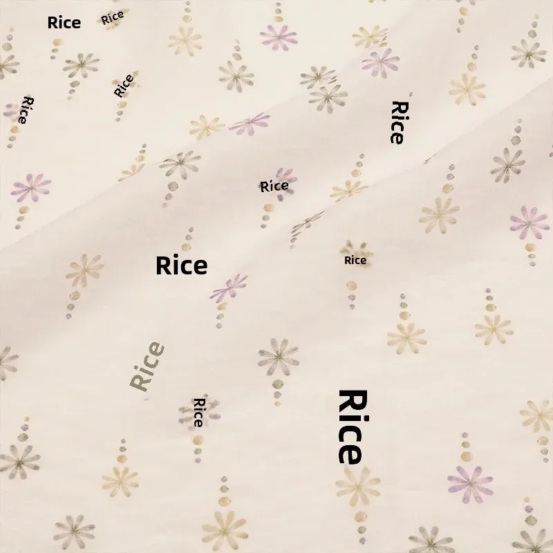 Spring Summer Hanfu Chinese Dress Fabric XR786B-8816 Flat Weave Silk Printing For Children's Wear And Accessories