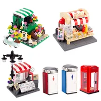 City MOC Street Lamp Building Block Lamp MOC Compatible with Bricks Halloween Bat Lamp Model Parts Bricks Toys 2