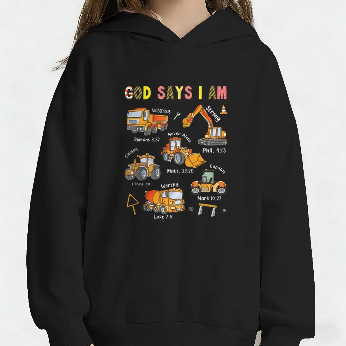 "God Says I Am" Kids Hoodie - Image 2