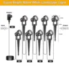 8LEDS 3000K Outdoor Spotlight Landscape Decoration IP65 Waterproof Garden Light for Tree 220V Pathway Yard Lawn Ground Spotlight 6