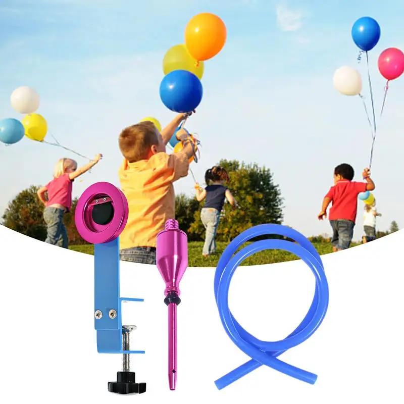 BalloonStuffingMachinePortableBalloonFillingToolKitWithKnottingFunctionMetal