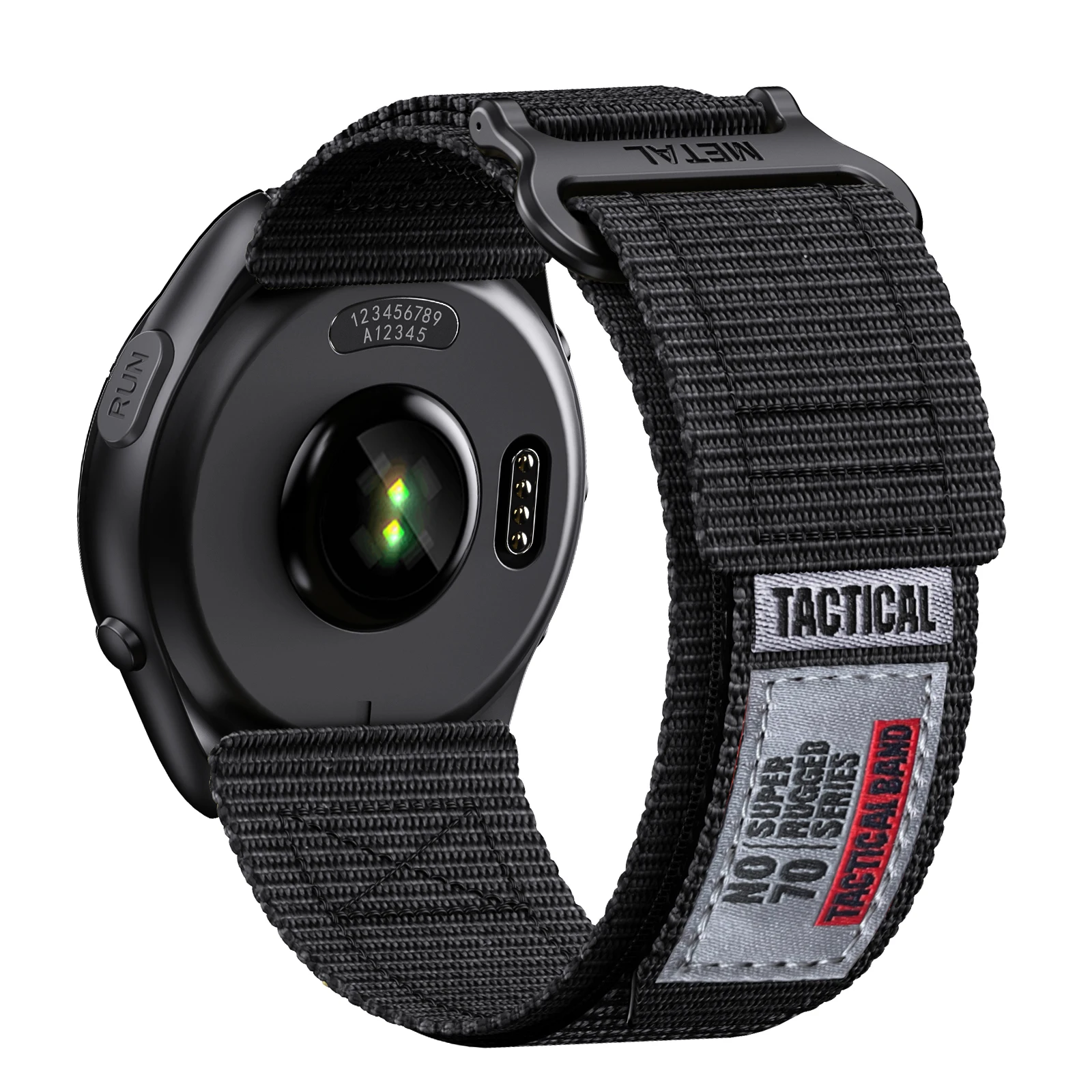 Universal 20mm Quick Release Velcro Nylon Watch Band