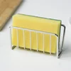 Sink Sponge Rack Drain Storage Shelf Stainless Steel Kitchen Wire Ball Rag Organizer Holder Kitchen Storage Rack 3