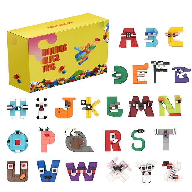 How to make *UPPERCASE* Alphabet Lore out of LEGO (every letter! A-Z!) 