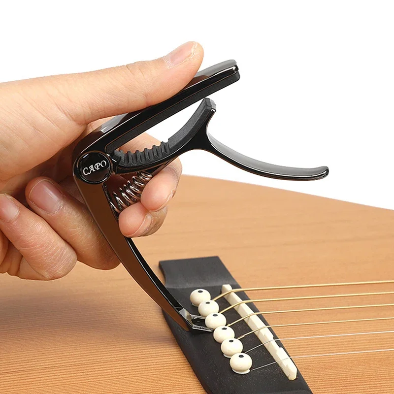 Miwayer Aluminium legierung Gitarre Capo Metall Gitarre Tuner Picks Halter profession elle Capo für akustische E-Gitarre Ukulele Bass – Detail 4
