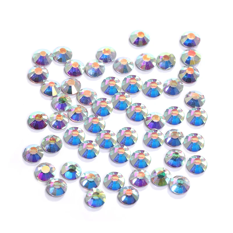 Rhinestones Bulk, Flatback Round Jelly Rhinestones Non Hotfix Crystal Gems  Large Quantity Wholesale for DIY Crafts Clothes Tumblers Face Makeup