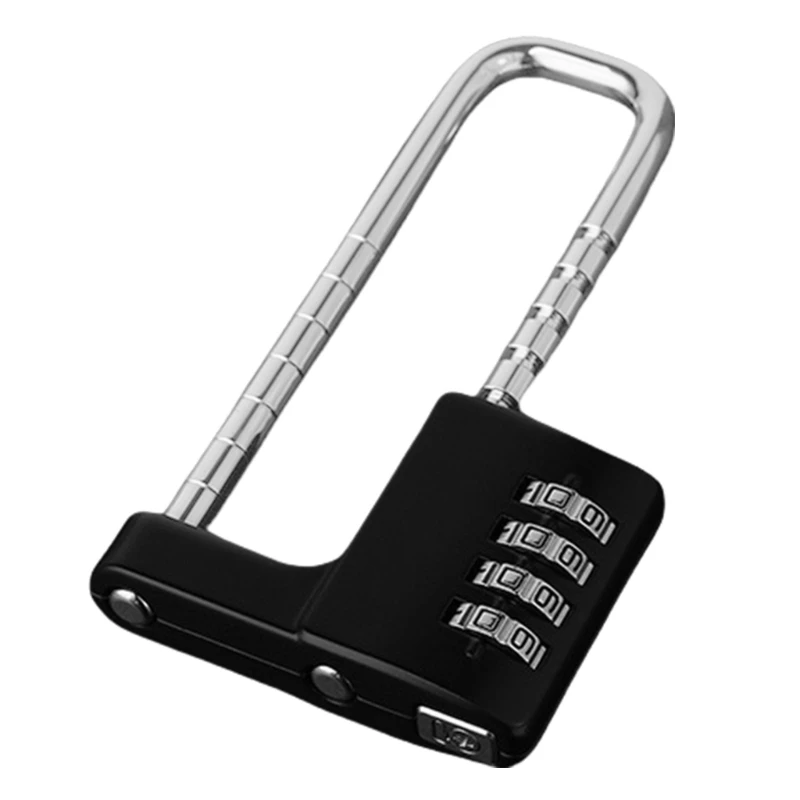 Adjustable Combination Lock with Long Shackles for School Gyms Lockers Fence