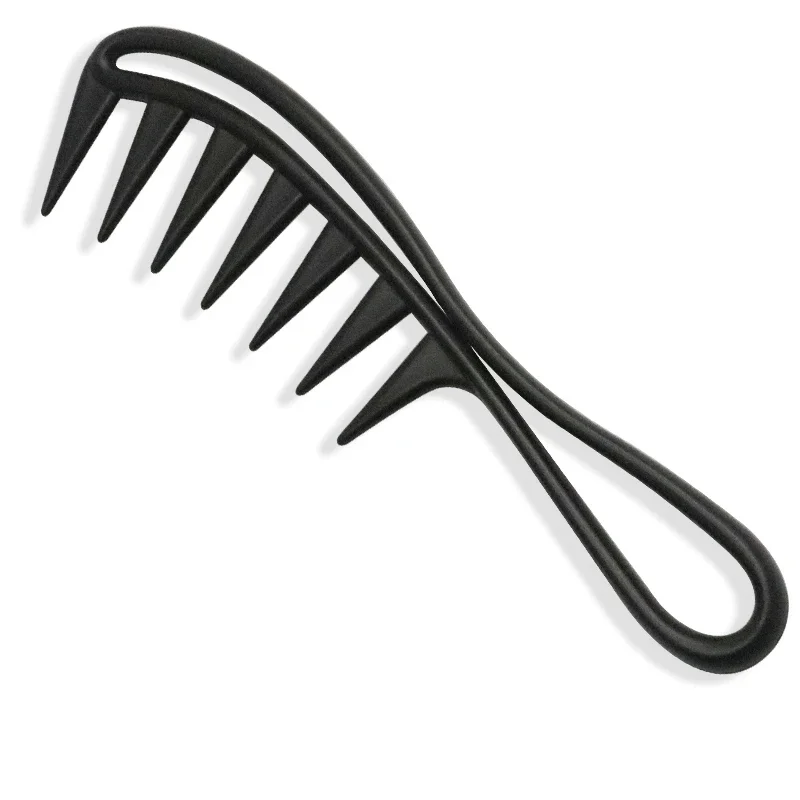 1pc salon exfoliating wide tooth hair comb professional men's oily hairstyle salon anti tangling comb Special for real hair wigs