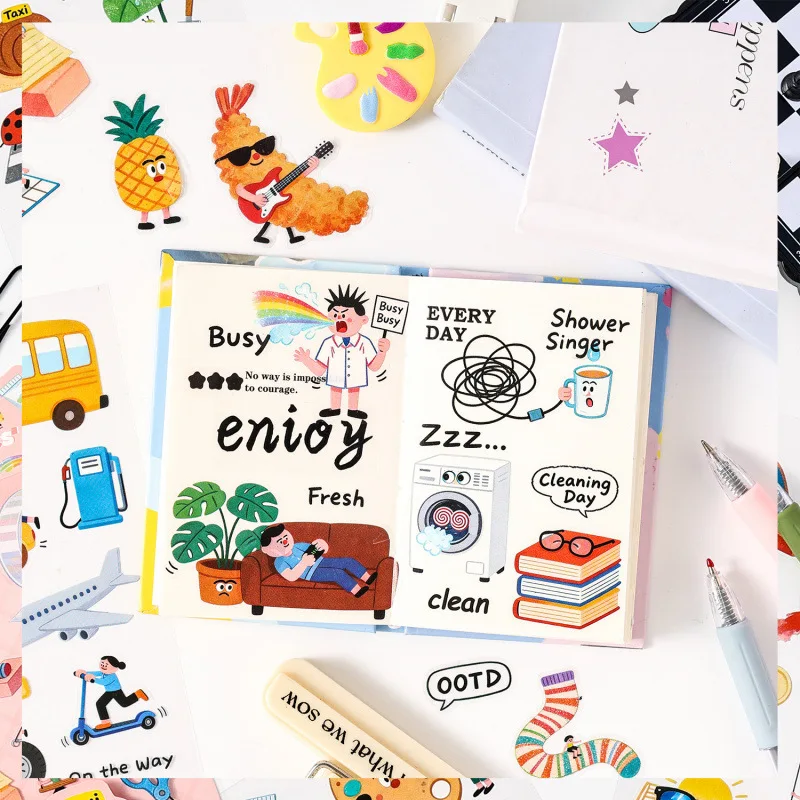Yuezhen Creative Cute PET Journal and Gift Stickers