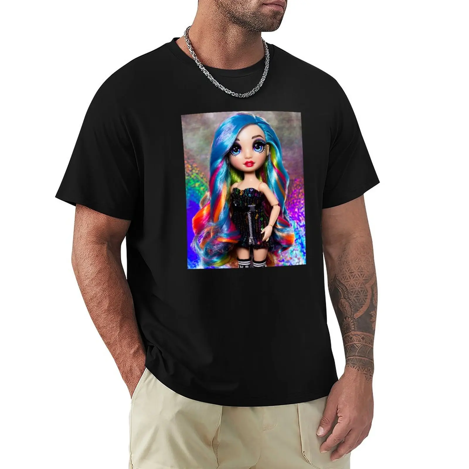 Rainbow Amaya Rainbow High Doll T-Shirt Anime Customs Magliette Per Uomo Graphic