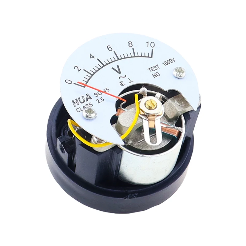 DC 0-50V Analog Voltmeter Panel Meter – SO45 Style, Direct Connect, 1000V Rated