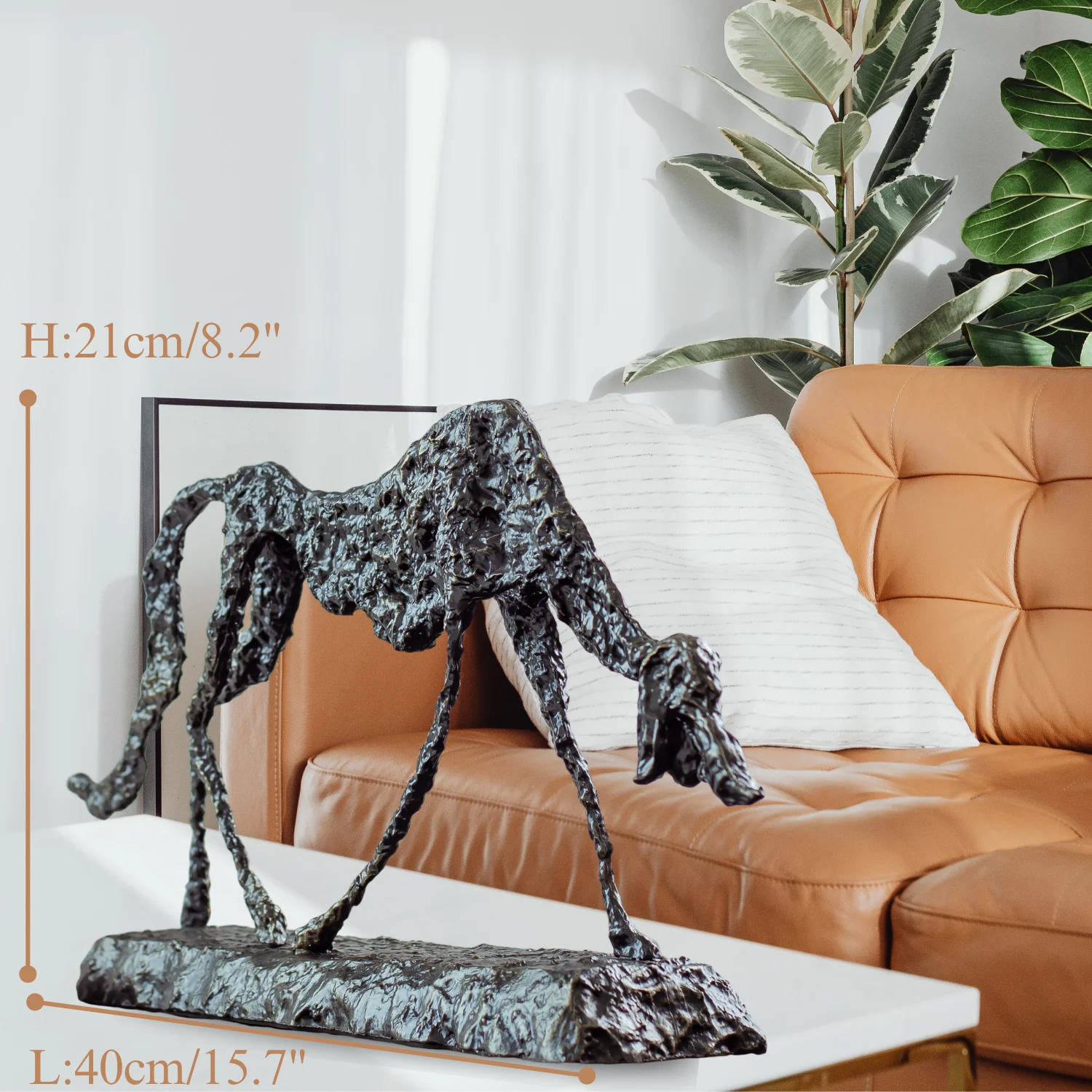 ジャコメッティ ブロンズ像 Giacometti-抽象的な犬の彫刻,ブロンズの犬の像,有名なレプリカの像,家