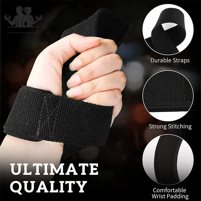 aspect hoe te gebruiken Lezen 1 Paar Fitness Gewichtheffen Polsbanden Home Gym Bodybuilding Training Grip  Anti Slip Band Lifting Bandjes Pols Brace ondersteuning| | - AliExpress