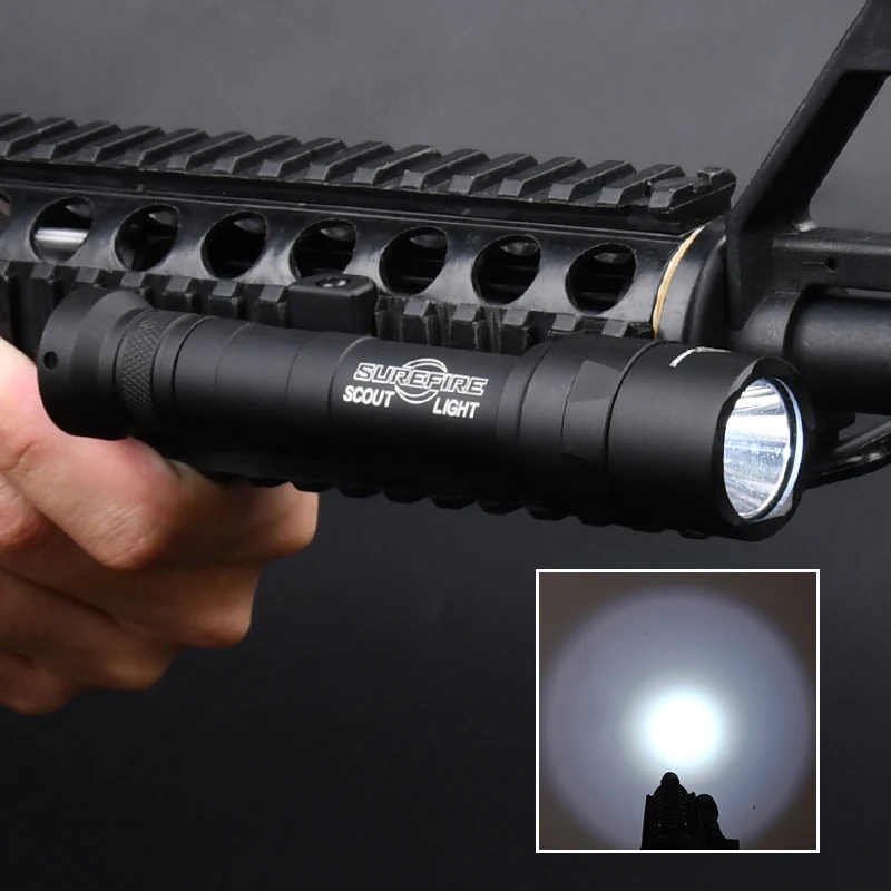 

M640 Flashlight M640U SF Flashlight 600Lumens White Light Airsoft Weapon Scout Lamp Mount M-lok&Keymod&20mm Picatinny Rail