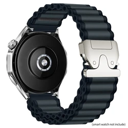 Woven Nylon QuickFit Strap Bracelet, 20mm/22mm/26mm - 22mm (Dark Gray Silver)