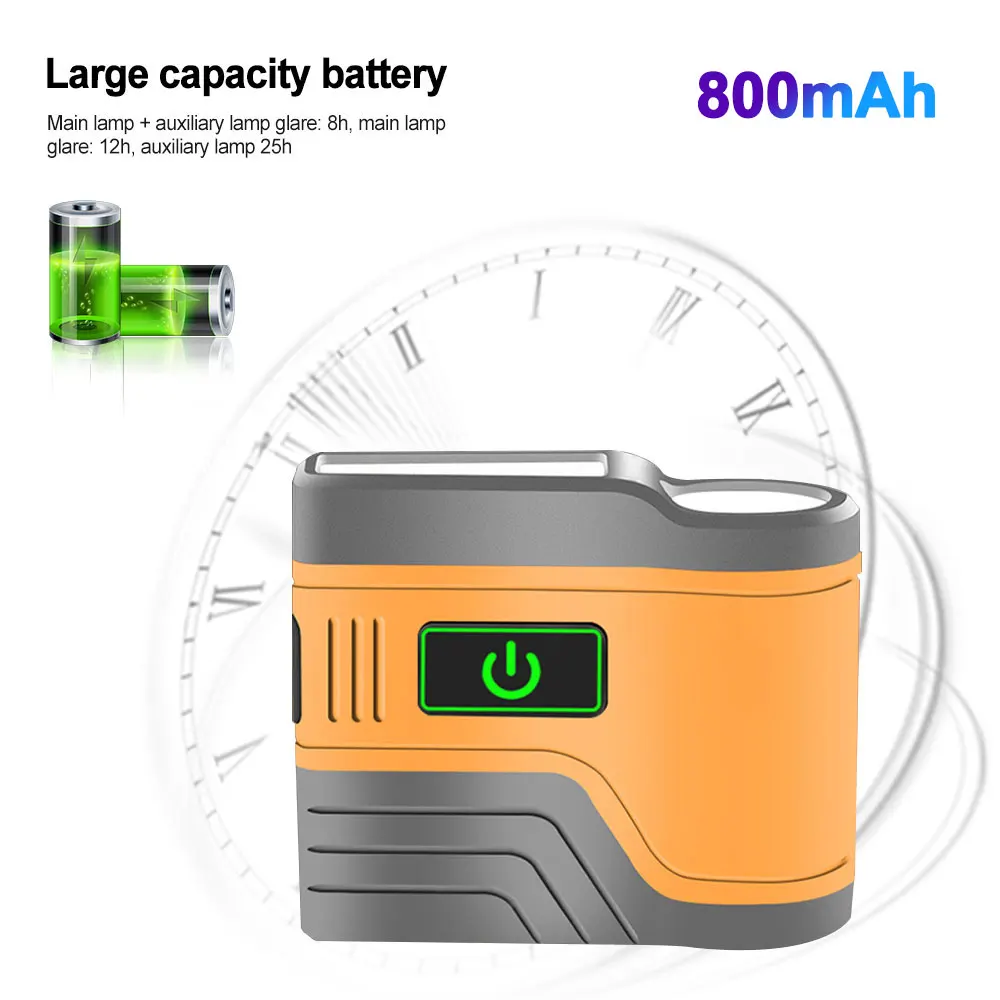 Induction Cap Clip Light USB Charging Flashlight 2200mAh COB Flood Light Head Waterproof Fishing Lantern CAMP Lamp