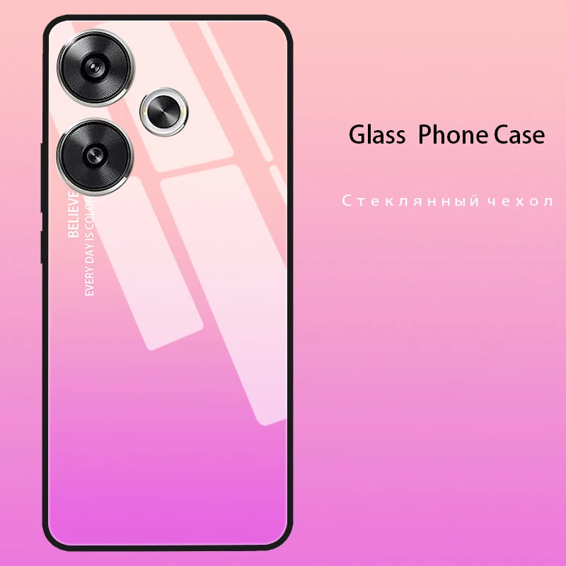 Premium Tempered Glass Hard Back Bumper Case Cover