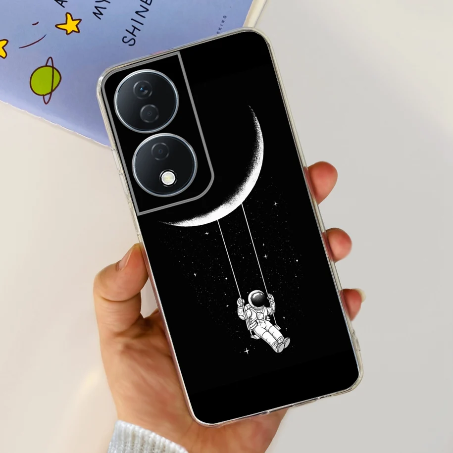 Для Honor X7b чехол CLK-LX1 CLK-LX2 CLK-LX3 Funda Fashion Flower Soft Silicone Back Cover Phone Чехол для Honor X7B 5G X 7B бампер (art.: 3920c46897340) - 3920c46897340