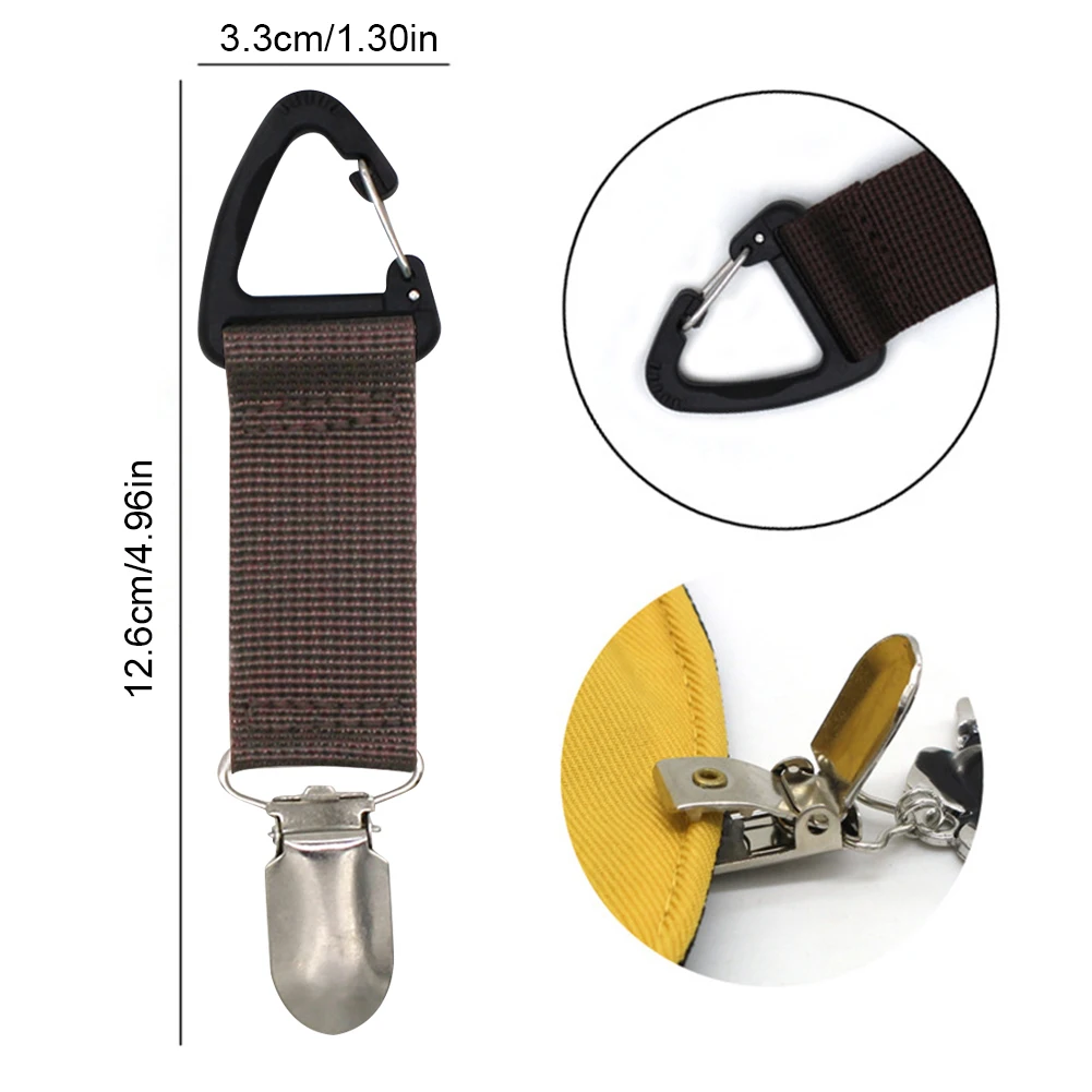 Portable Canvas Hat Clip for Travel and Outdoor