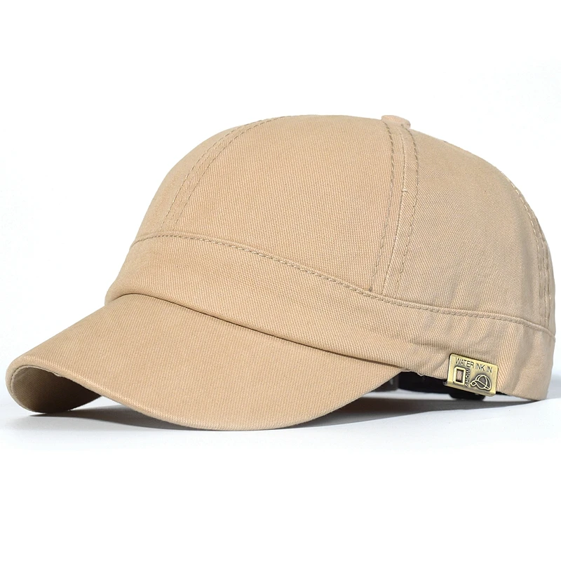 Four Seasons Short Brim Baseball Cap Cotton Men Women Soft Vintage Dad Hat Adjustable Trucker Style Low Profile Caps 5
