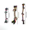 Dog Toys Knot Rope Chew for Small Medium Large Dogs Durable Braided Pets Interactive Funny Teeth Cleaning Supplies 1pc 2
