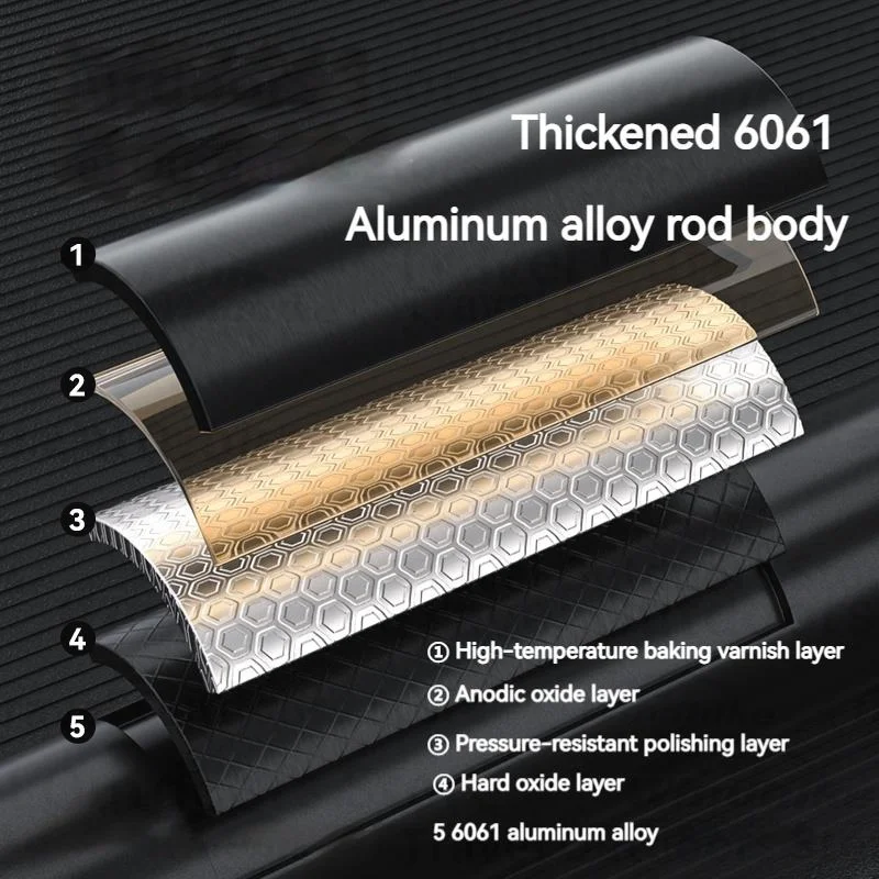 Naturehike BLACKDOG 3-Section Trekking Pole Aluminum Alloy Folding Teleskopic Light Professional Walking Hiking Climbing Stick