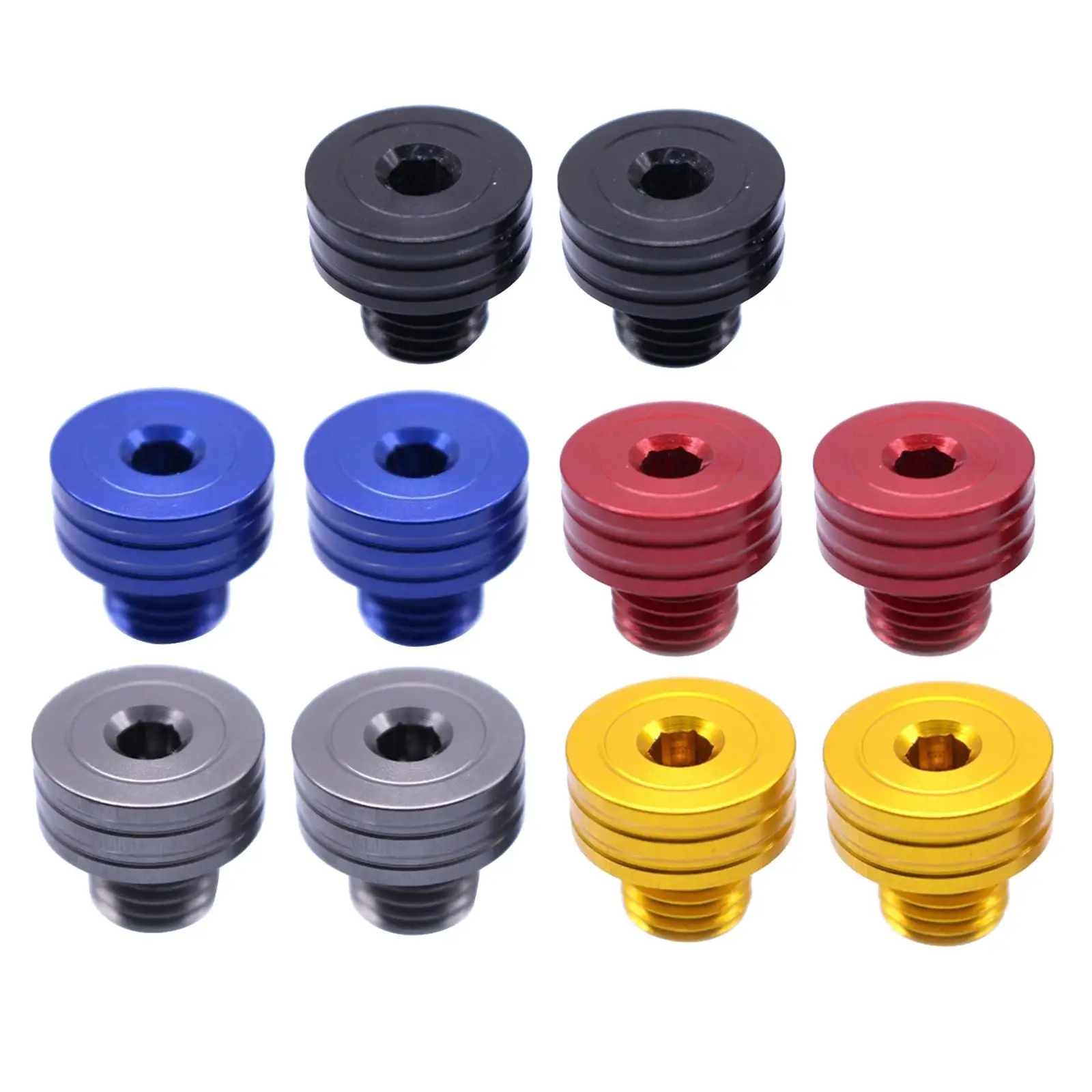 

2pcs Aluminum M10 Rearview Hole Screws Fit for 120 00ZE