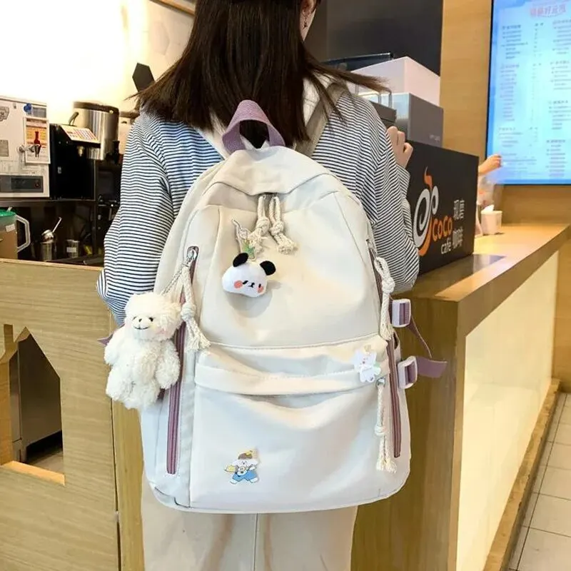 Children Backpack Students Backpack Girls Travel Waterproof School Bag Women Nylon Laptop Book Bag Trendy Fashion Cute Female Ladies College
