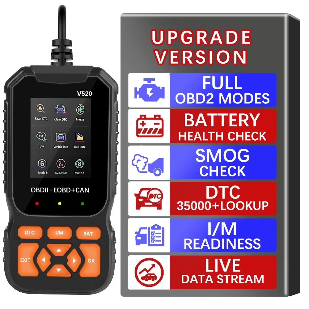 Car Diagnostic Tool Automotive DTC Lookup Code Reader OBD2 Scanner Auto ...