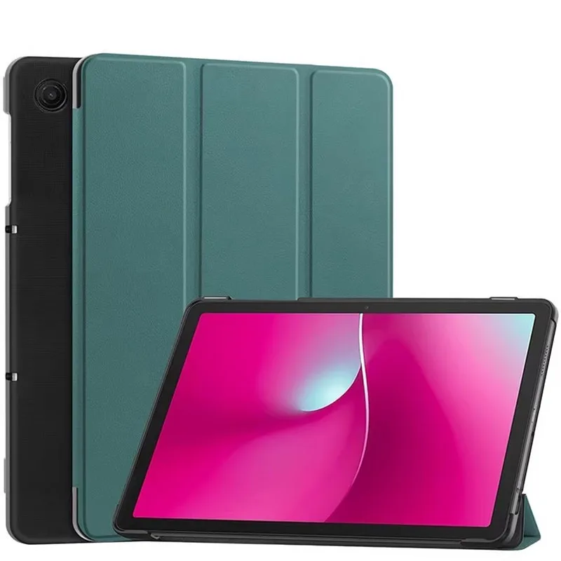 Deluxe Tri-Folding Leather Stand Smart Tablet Case Cover