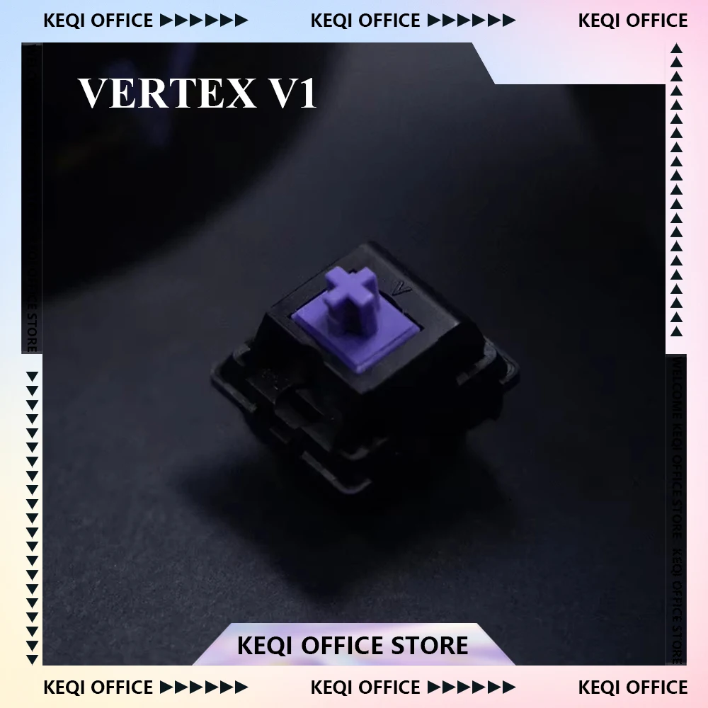 Vertex Premium Linear Switches - Factory-Lubed Mechanical Keyboard DIY Kit with Jars