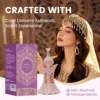 Solid Perfume Rollerball for Women, Long Lasting Rose Musk Fragrance, Alcohol-Free & Portable, Arabian Scented Travel Perfume