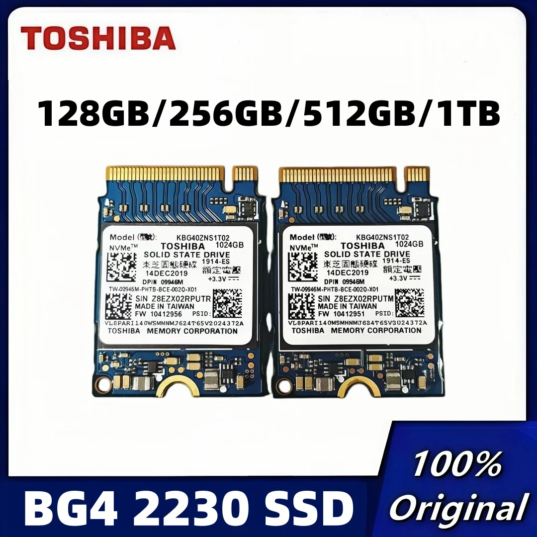 Unidad de estado sólido original BG4 2230 SSD de 1 TB, 512 GB, 256 GB, 128 GB, NVME PCIe 3.0x4 para computadora de escritorio y portátil. 1