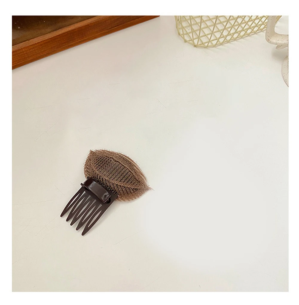 Description Picture 3 of item1~5PCS Invisible Fluffy Sponge Hair Clip Front Hair Line Volume Base Puff Cushion Hair Clips Bun Hair Styling Tool Women Hair