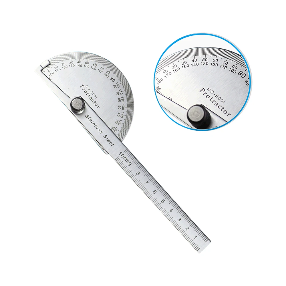 1PC Protractor Angle Ruler Dividing Gauge 180 Degree Semi Circular Carpenter 10cm