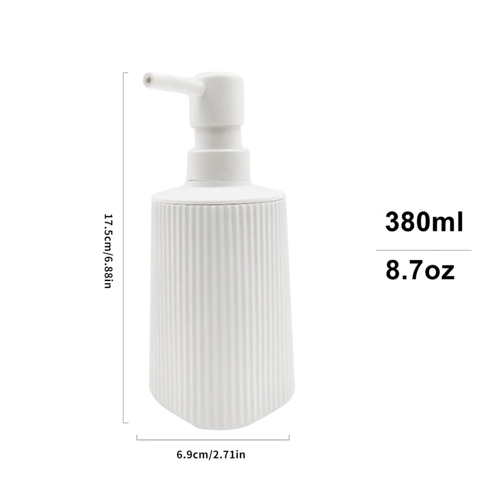 13oz Liquid Soap Dispenser, Refillable, Liquid Lotion Pump Bottle Handwash Container for Wash Room Kitchen Liquid Soap