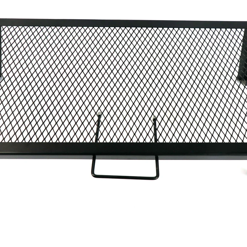 Outdoor Barbecue Iron Table Convenient Folding Net Table Campfire Grill With Handle Camping Barbecue Cooking Rack foldable table