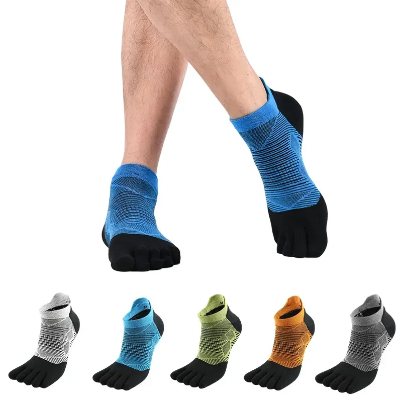 

Breathable Sports Tube Finger Five Outdoor Short Women's Marathon Socks Running Sweat-absorbing Socks Dry Quick Men's