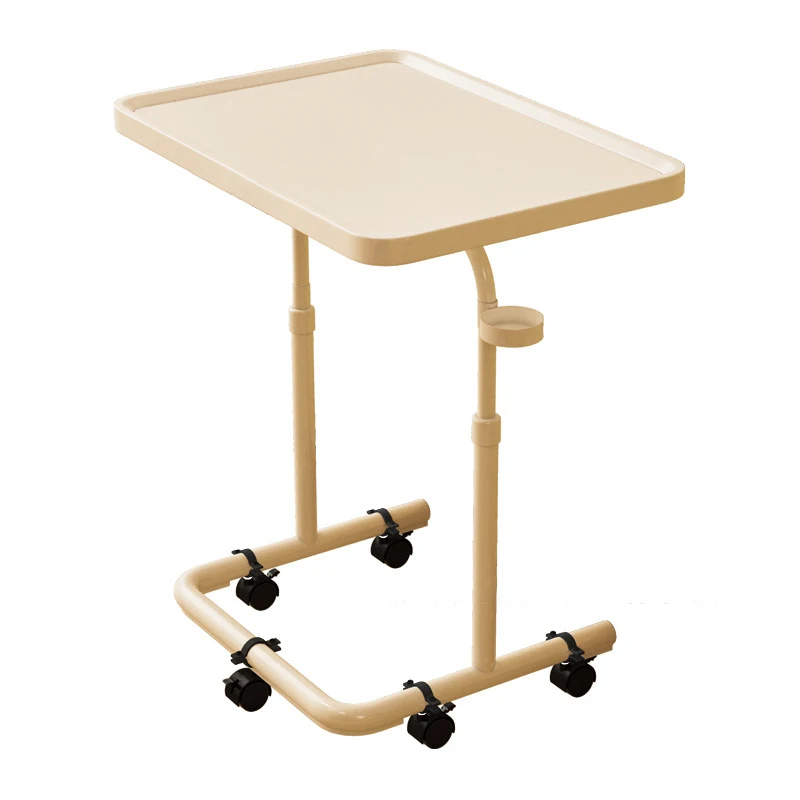 Height Adjustable Portable Standing Desk Folding Mobile Laptop Desk Table Small Computer Desk Work Desk for Bedsid
