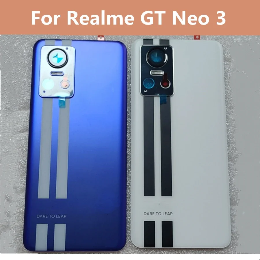 

6.7" Back Glass Cover For Realme GT Neo 3 Neo3 Battery Cover Glass Panel Rear Door Housing Rear Door Replacement