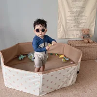INS Baby Round Ocean Ball Pool Pit Indoor Playground Cartoon Toys Children's Playpen Fence Kids Safety Barrier Room Decor 1