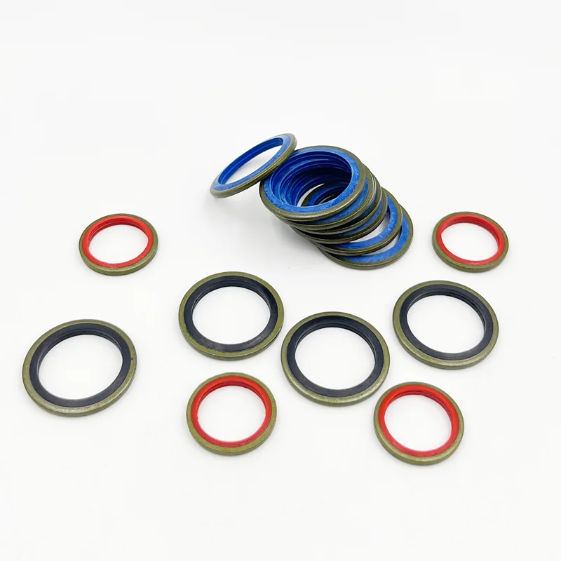 NBR Metal Seal Ring M6 M8 M10-M30 High Press Hydralic Rubber Oil Pipe Seal Gasket O-Ring Gasket Assortment Kit
