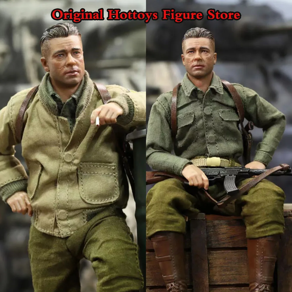 

DID XA80019 1/12 Scale Men Soldier Brad Pitt WWII US 2nd Armored Division Sherman Full Set 6-inch Action Figure Model Collection