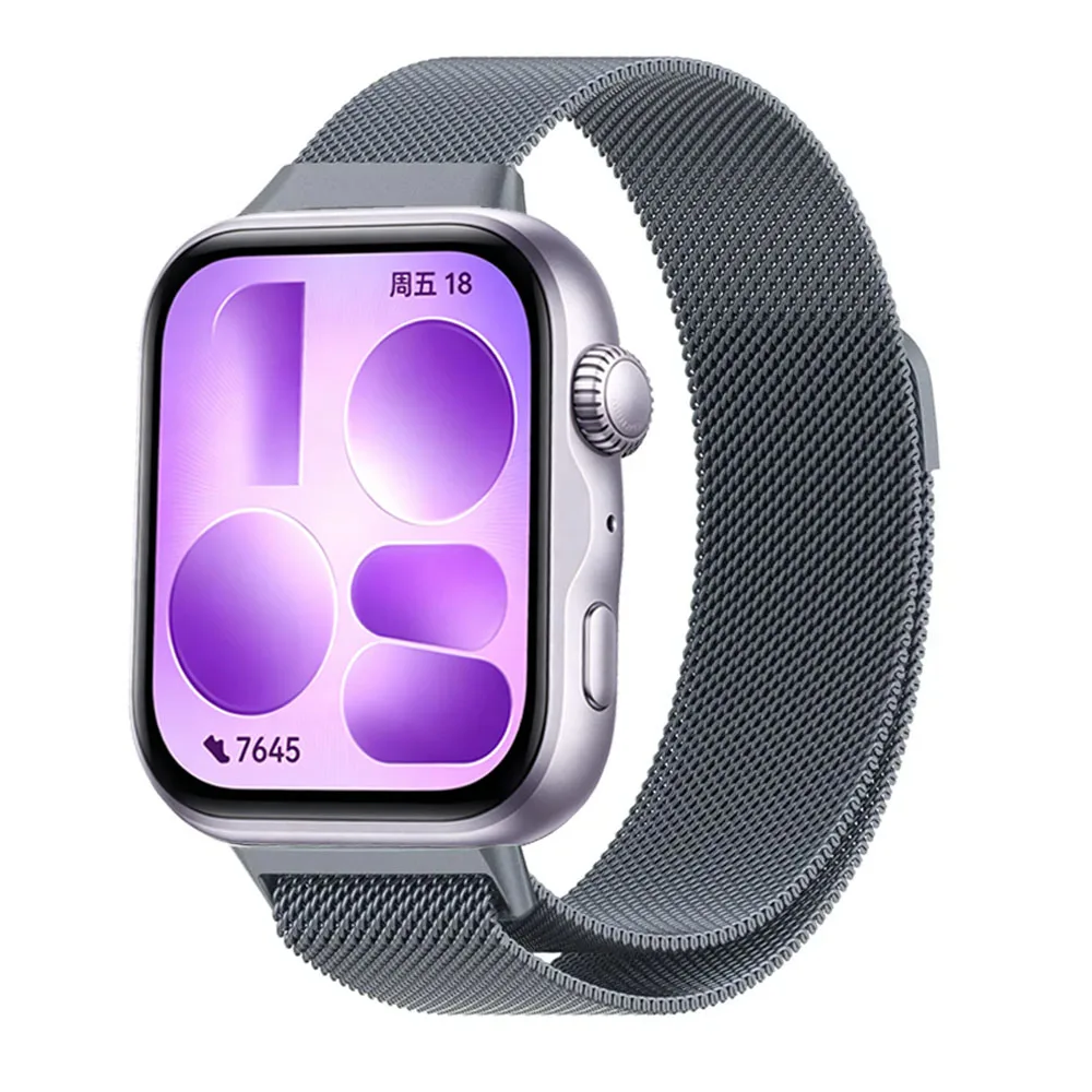 Elegant Metal Milanese Loop Strap - Magnetic Lightweight Bracelet Band