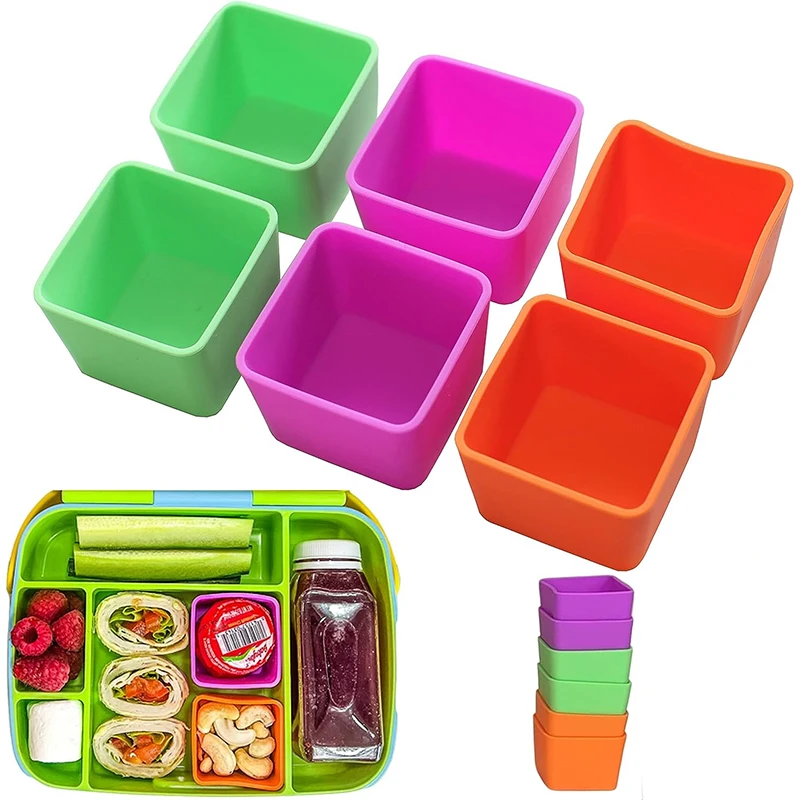 

Bento разделительная чашка, Легкая очистка, многоразовая форма для торта, искусственные суши, отдельные аксессуары для хранения, контейнер для еды, подкладка для ланча