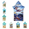 Microfiber Sea Turtle Printing Changing Robe Bath Towel Outdoor Hooded Beach Towel Poncho Women Swimming Diving Bathrobe Cloak 1