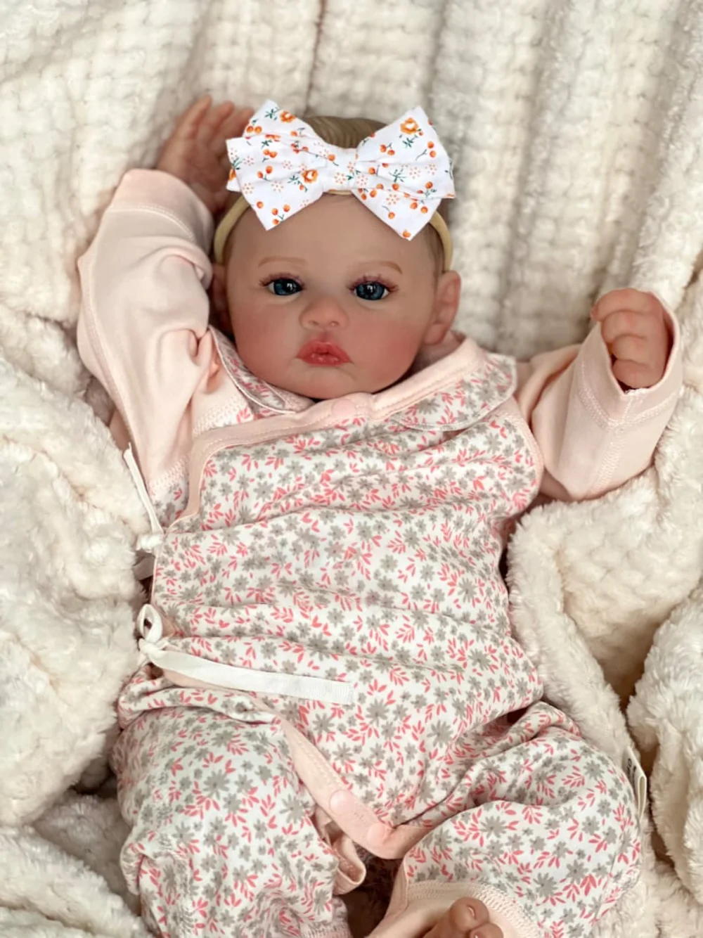 17inch Already Finished Reborn Baby Doll Meadow Soft Body 3D Painted Skin with Visbile Veins Collectible Art Doll Christmas Gift